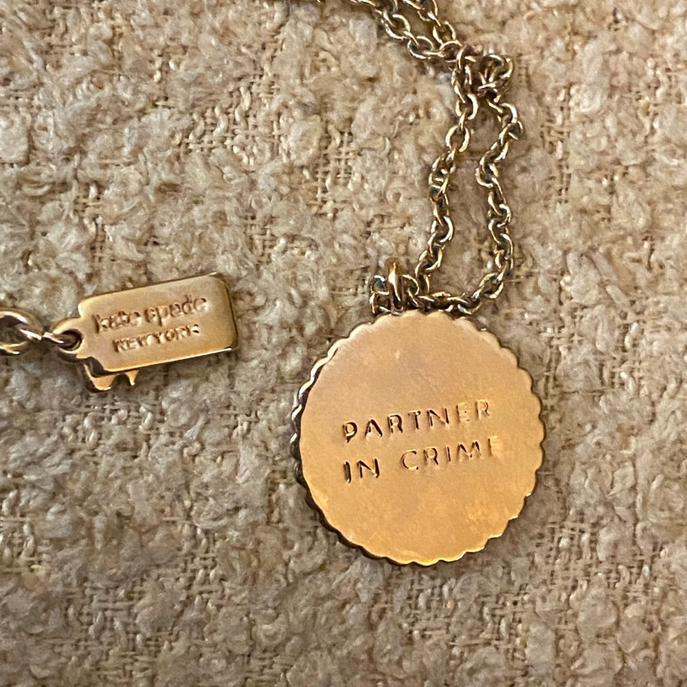 Kate Spade Gold “Partner in Crime” Necklace